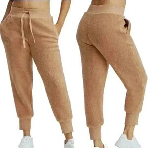 Fabletics Daria Sherpa Jogger 2X Desert Casual Loungewear Pull-On Pockets NWT